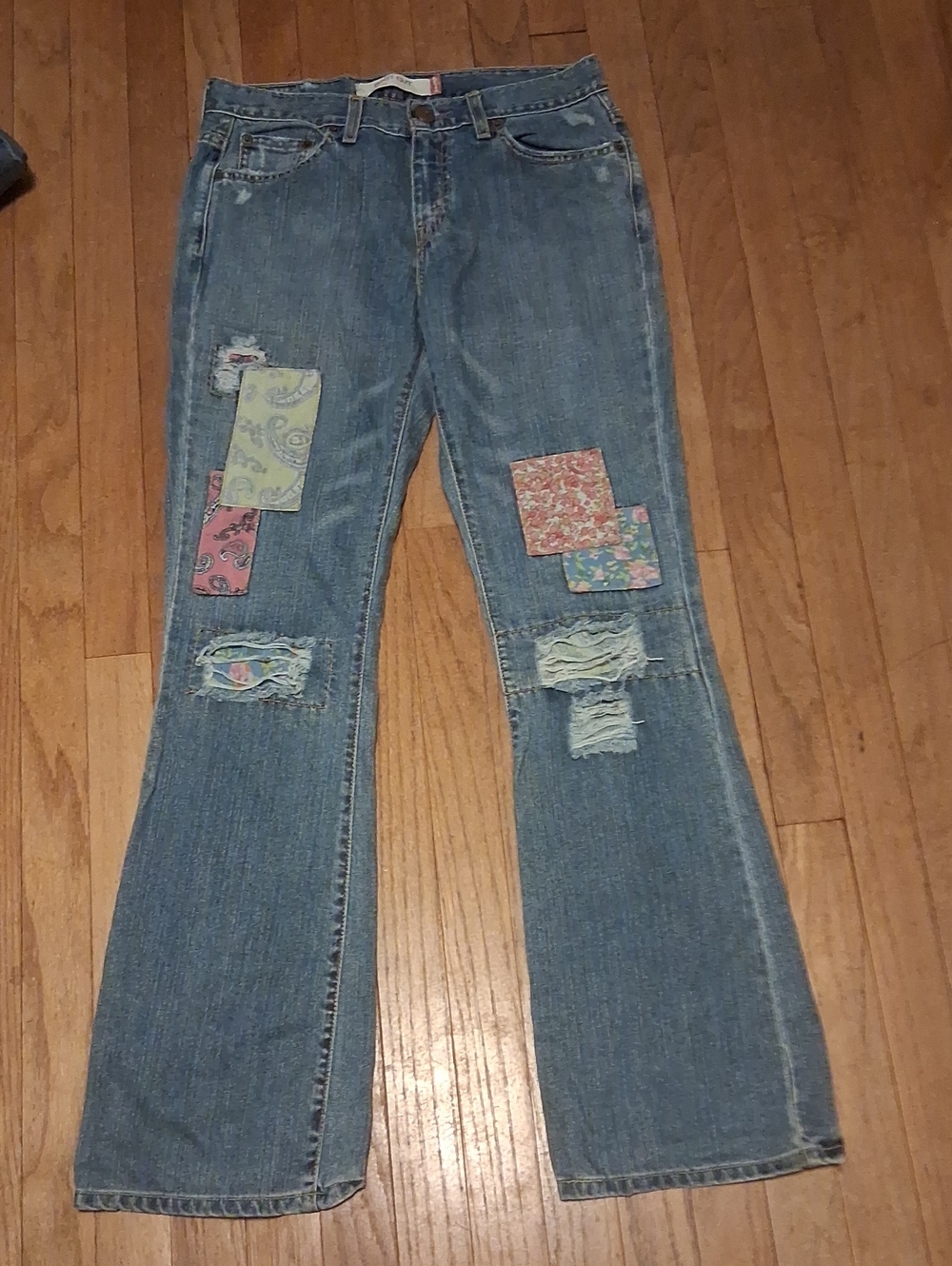 retro levi's 515 boot cut jeans womens 6 m just above waist fit